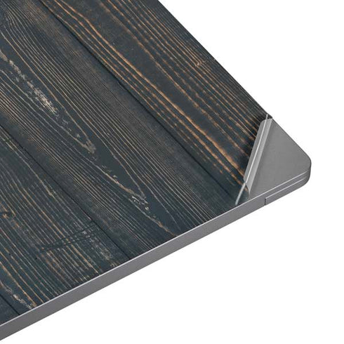 Black Painted Wood Universal Laptop 13in (10.6 x 7.6in) Skin